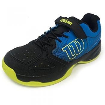 Wilson STROKE JR, Zapatillas de tenis niño, todos niveles y terrenos, , tejido/sintético, azul claro/negro