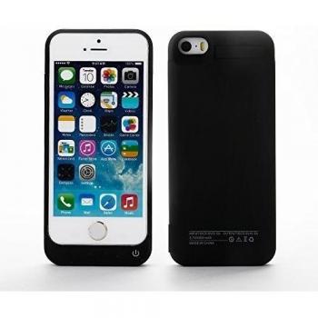 ZOGIN Funda Protectora Cargador con Batería 4200mAh Funda de Batería Externa para iPhone 5 / 5C / 5S, Color Negro