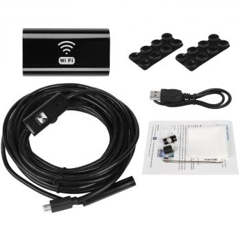 LeaningTech Endoscopio WiFi cámara endoscopio Inalámbrico 6LED Borescope 2.0 Megapixels HD impermeable IP67 para iPhone Android IOS Smartphone Tablet PC
