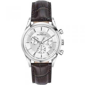 Reloj Analógico de Hombre Philip Watch Sunray R8271680003 - Elegante y Sofisticado - Resistente al Agua - Acero Inoxidable y Cristal de Zafiro - Estilo Versátil