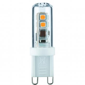 Paulmann 28338 LED Casquillo, 2,2W, G9, 230V, 2700K, 2.2 W, Transparente, 1,5 x 5 x 2,2 cm