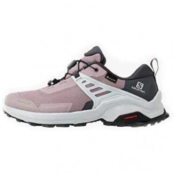 Salomon X Raise Gore-Tex (impermeable) Mujer Zapatos de trekking, Violeta (Quail/India Ink/Flint), 37 1/3 EU