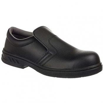 Portwest FW81 - Slip-On de seguridad S2 Zapato, color Negro, talla 42