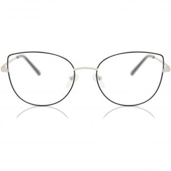 Cat Eye Full Rim Metal Women’s Prescription Glasses - Black - Size 53 - Blue Light Block Available - SmartBuy Collection
