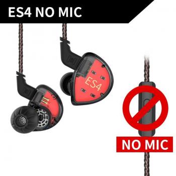 Auriculares In Ear KZ ES4 Híbridos Dinámicos con Cancelación de Ruido y Bajos HiFi