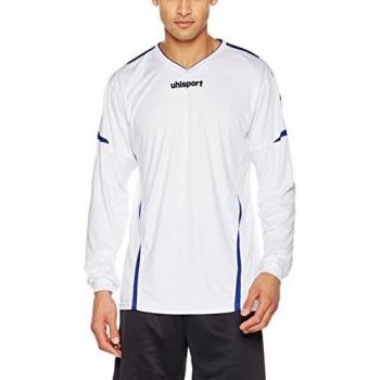Uhlsport Camiseta Team Manga Larga, Todo el año, Unisex, Color Blanco y Azul, tamaño Large