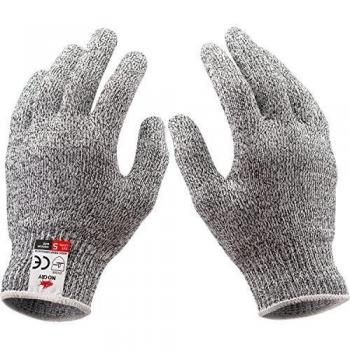 Guantes de Trabajo NoCry a Prueba de Cortes: Muy Confiables, de Clase 5, Permite Contacto Directo con Alimentos. Talla en Grande.