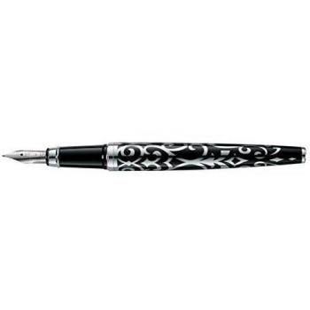 Feather black with Silver arabesque 135 mm Nib Black with arabesque.