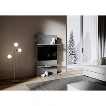 Mueble TV Loki Antracita Espatulada 100x170 cm con Pasacables