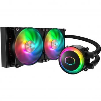 Coolmaster mlxd24ma20pcr1 masterliquid ml240r rgb aio cpu cooler