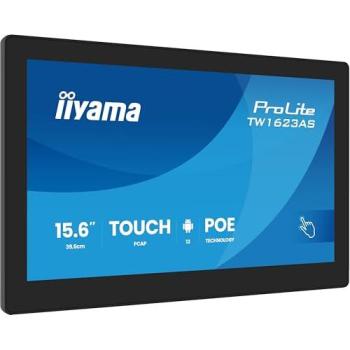 Panel-PC iiyama de 15,6 con pantalla táctil PCAP de 10 puntos, Android 13, tecnología PoE y WiFi