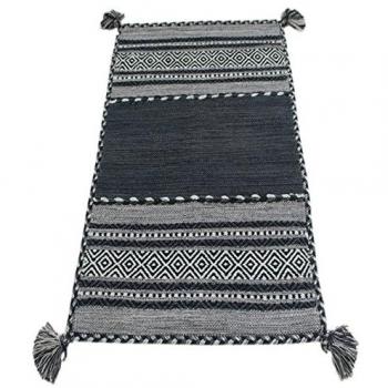 Kilim Lory Auténtico de Algodón Tribal de India 180x120 cm Lavable a Máquina
