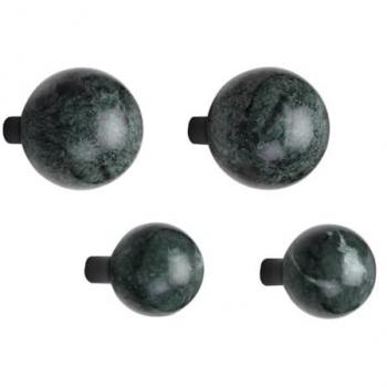 Lote de 4 Perchas de Mármol Verde RALONDINE