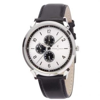 Pierre Cardin Men's Analog Quartz Watch CPI-2029 Silver Leather One Size