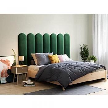Cabecero de cama JAPI - 210 cm - Terciopelo Verde - Pascal Morabito