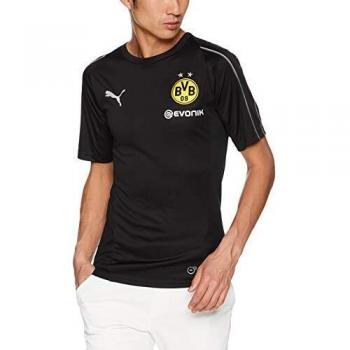 Puma BVB – with Sponsor Logo Training Jersey, Hombre, 753358, Puma Black, Medium