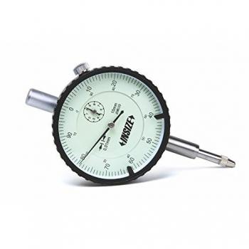 Insize 2308 – 5 A Dial Indicador, 5 mm, graduación 0,01 mm poste de, parte trasera