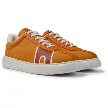 CAMPER Runner K21 Sneakers for Men - Orange, Size 41, Cotton Fabric/Smooth Leather