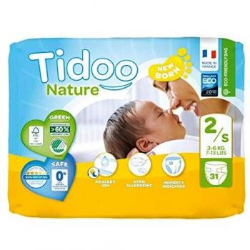 Tidoo 503792 - Pañales t2 mini 3 6 kg, 31 unidades, unisex