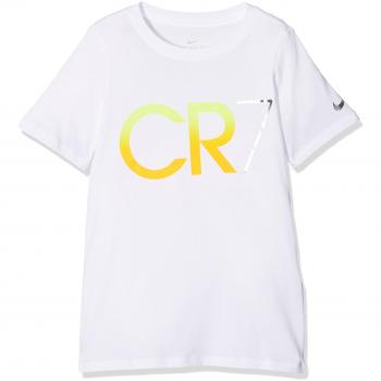 Nike niño Cristiano Ronaldo Logo – Camiseta, niño, Ronaldo Logo, blanco, extra-large