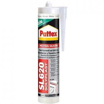 Pattex 1536095 SL 620/ral 9005 serramenti y obra, 300 ml, Negro