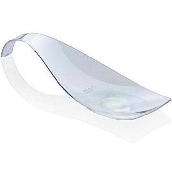Desechables cucharas, plástico transparente, 12,1 cm, 100% Chef, 200 unidades)