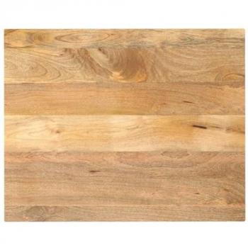 Tablero de mesa rectangular de madera maciza de mango 100x80x3,8 cm