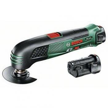 Bosch PMF 10.8 Li - Herramienta multifuncional, 2 baterías