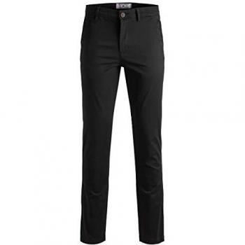 Jack & Jones Slim Fit Stretch Chinos Marco Bowie Black 33/32