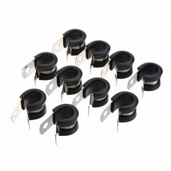 Abrazaderas de Manguera Tubo con Perfil de Goma P-clips para Tubo