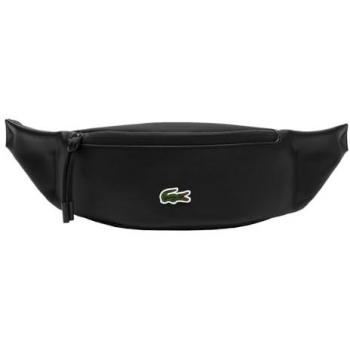 Lacoste Black Waist Bag with Logo Patch