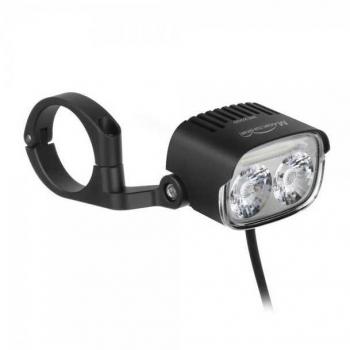 Magic Shine Luz Delantera ME 2000 Negro - Luz delantera para bicicleta, 2000 lúmenes de potencia, cuerpo de aluminio, resistencia al agua IPX6, múltiples modos de iluminación (alto, medio, bajo y par