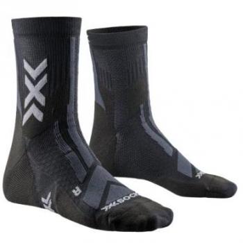 X-SOCKS HIKE DISCOVER ANKLE (BLACK/CHARCOAL) - Calcetín de travesía para hombre, color negro y carbón, diseñado para actividades al aire libre con tecnología avanzada que proporciona comodidad, soporte y trans