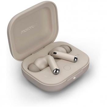 Motorola Moto Buds+ Wireless Earbuds with Active Noise Cancelling and 30h Battery Life - Beach Sand