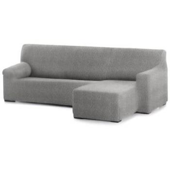 Funda Chaise Longue Brazo Corto Derecho Bielástica Roc Gris Claro 120 x 120 x 360 cm