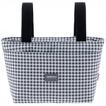 Bolso Organizador Cambrass Vichy Negro 13x38x20 cm
