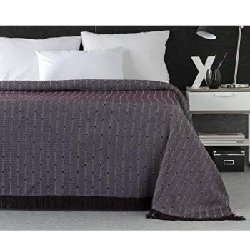 Plaidtor Kazajistan Plaid Multiusos, Algodón, Marrón, 180x270 cm