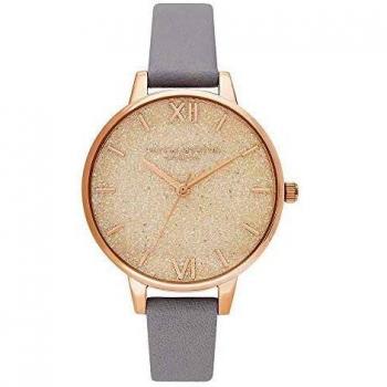 Olivia Burton Women's Grey Lilac & Pale Rose Gold Watch (34 mm)