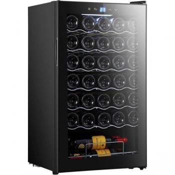 Vinoteca Cecotec Bolero Grandsommelier 34030 Black Compressor