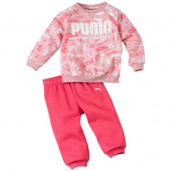 Puma Minicats AOP Crew Jogger FL Chándal, Unisex niños, Bridal Rose, 86
