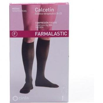 Calcetín Elástico Terapéutico Farmalastic T-P 280 DEN Negro 1ud