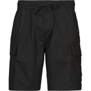Pantalón corto de hombre cargo Calvin Klein Jeans Washed Ck Negro XL