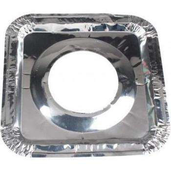 Cubiertas Cuadradas de Aluminio Grueso para Quemadores de Estufa a Gas, Resistentes al Aceite, 10 Piezas