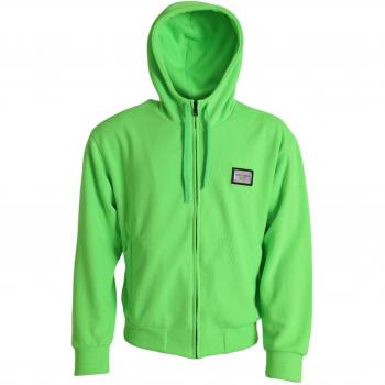 Dolce & Gabbana Neon Green Hooded Full Zip Top Sweater - IT44 | S