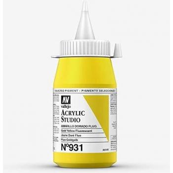 Vallejo - Colores acrílicos vallejo studio 500ml, color anaranjado