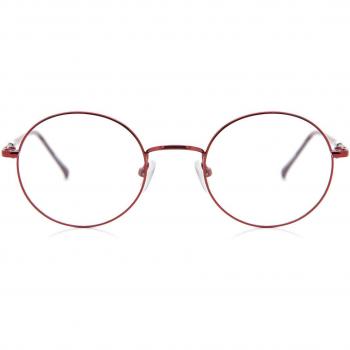 Gafas Anti-Azules Round Montuta Completa Metálico Rojas Armazones para Hombre - SmartBuy Collection