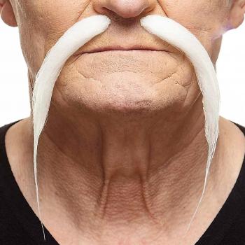 Bigote Viving Costumes 205049 (un tamaño) - My Other Me Blanco