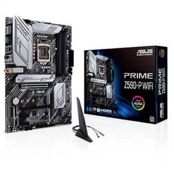 ASUS Prime Z590-P WIFI ATX Motherboard, LGA 1200 Socket, Intel Z590 Chipset, DDR4 x4 Max 128GB, 3200MHz Support, DisplayPort, HDMI