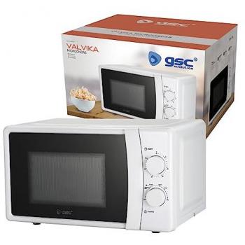 Microondas Valvika 20L 700W Blanco con Temporizador y 5 Niveles de Funcionamiento