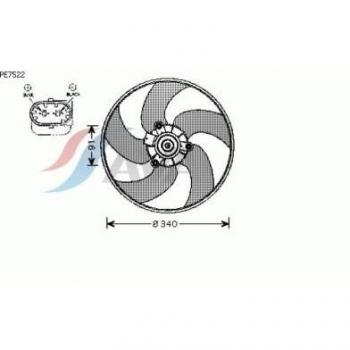 Prasco pe7522 Ventilador, refrigeración del motor